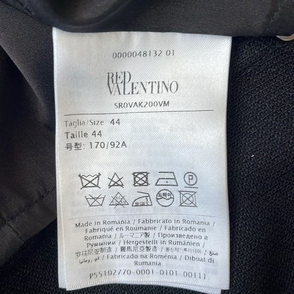 RED VALENTINO  Black Dress Size 44 - Picture 11 of 14